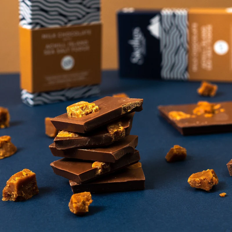 Achill Island Sea Salt Fudge and Milk Chocolate Bar - Image 3