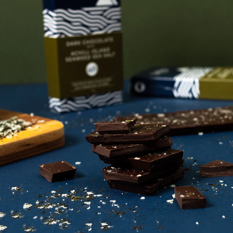 Achill Island Seaweed Sea Salt Dark Chocolate Bar - Image 3