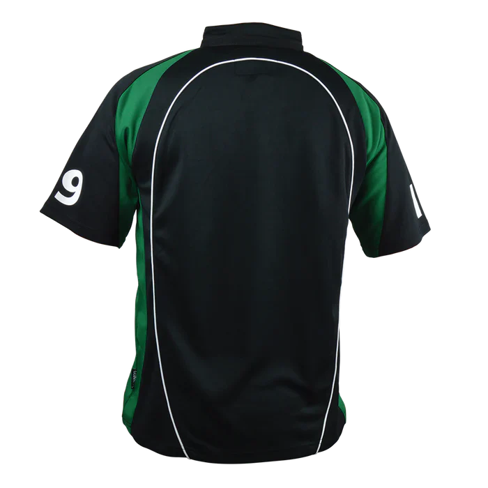 Guinness Black and Green Short Sleeve Performance Rugby Jersey - Image 2