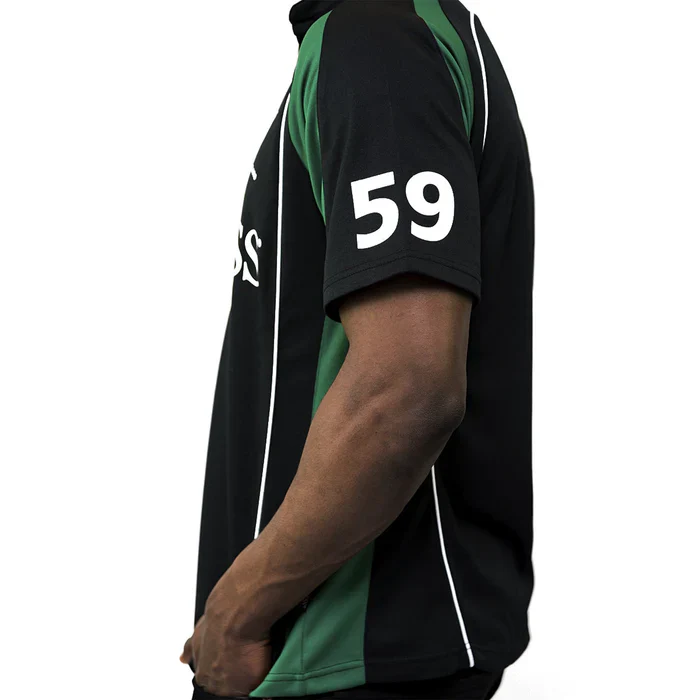 Guinness Black and Green Short Sleeve Performance Rugby Jersey - Image 7