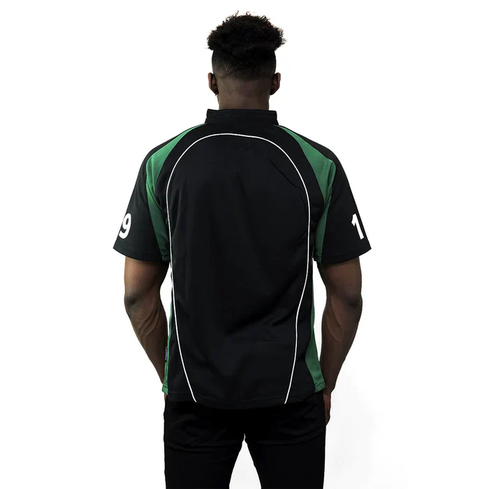 Guinness Black and Green Short Sleeve Performance Rugby Jersey - Image 8