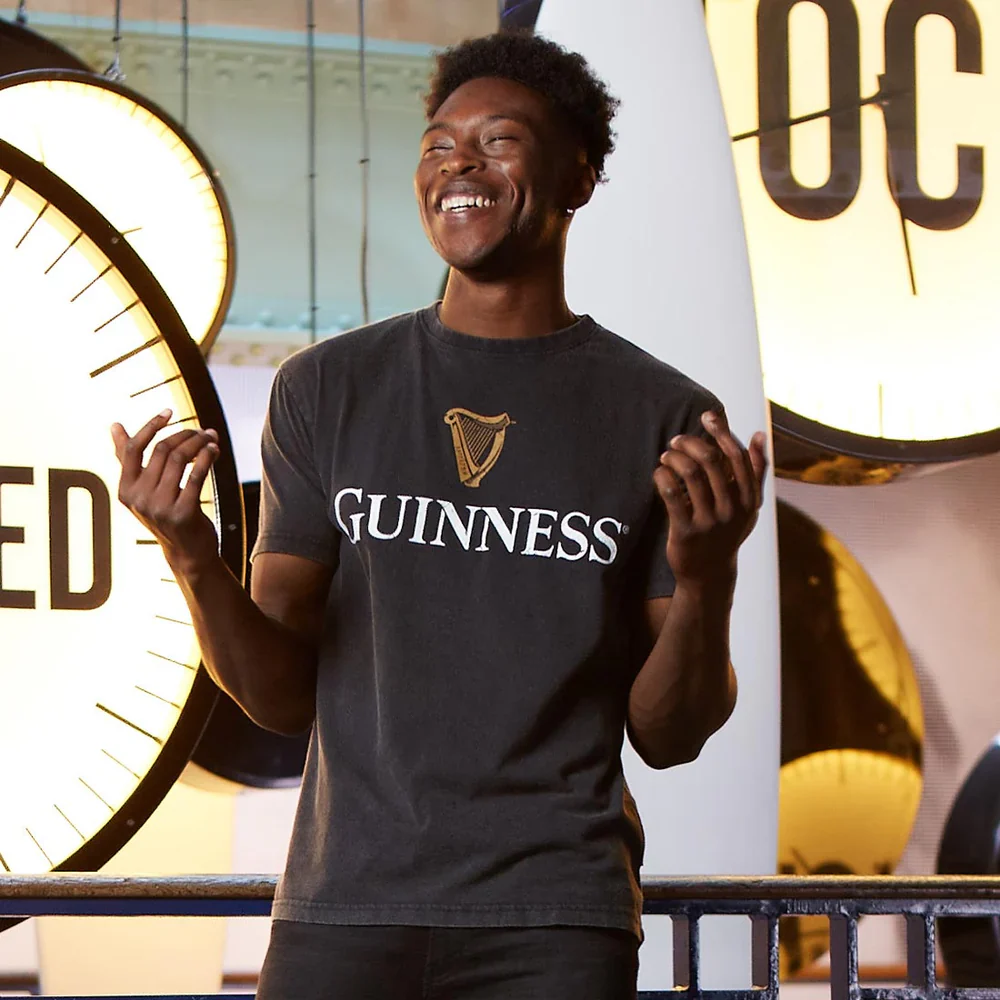 Black Guinness and Harp Distressed Tee - Image 5