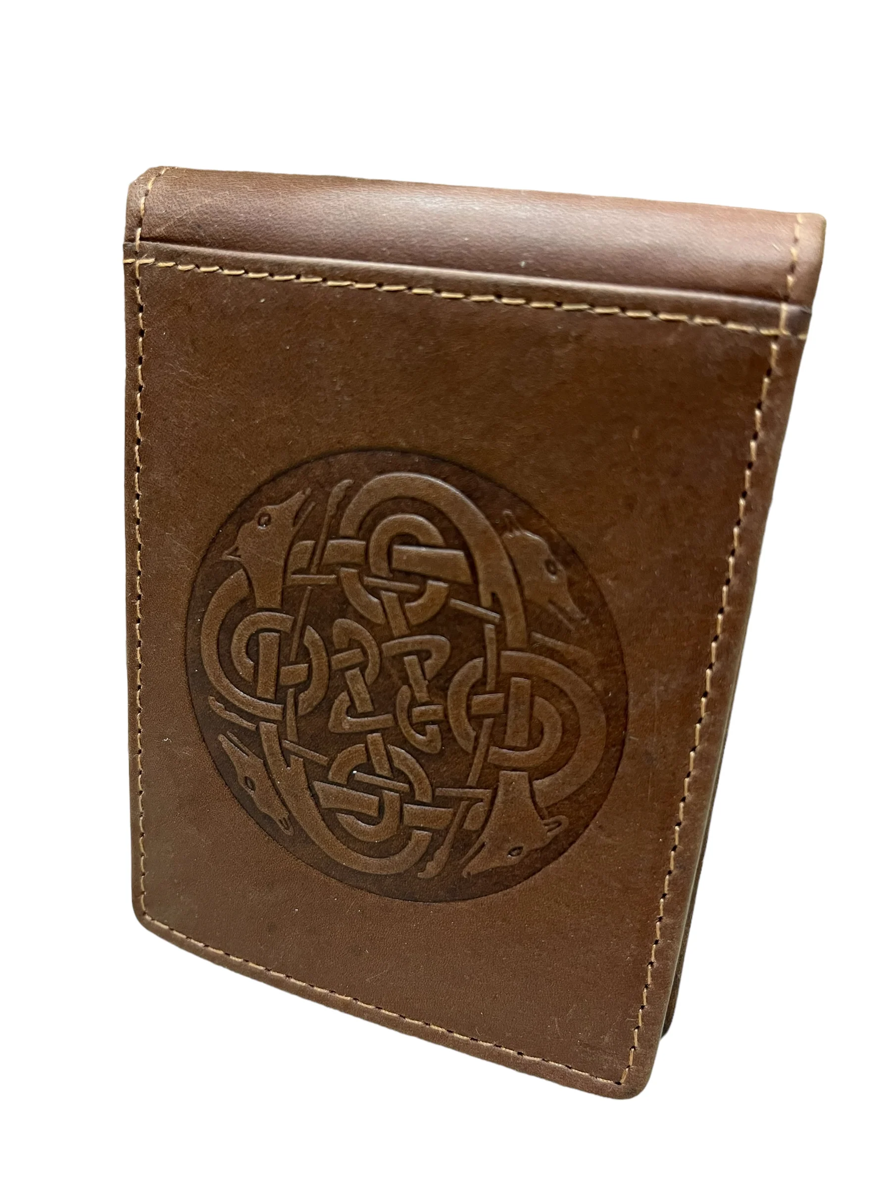 Celtic Hounds Leather Money Clip - Image 4