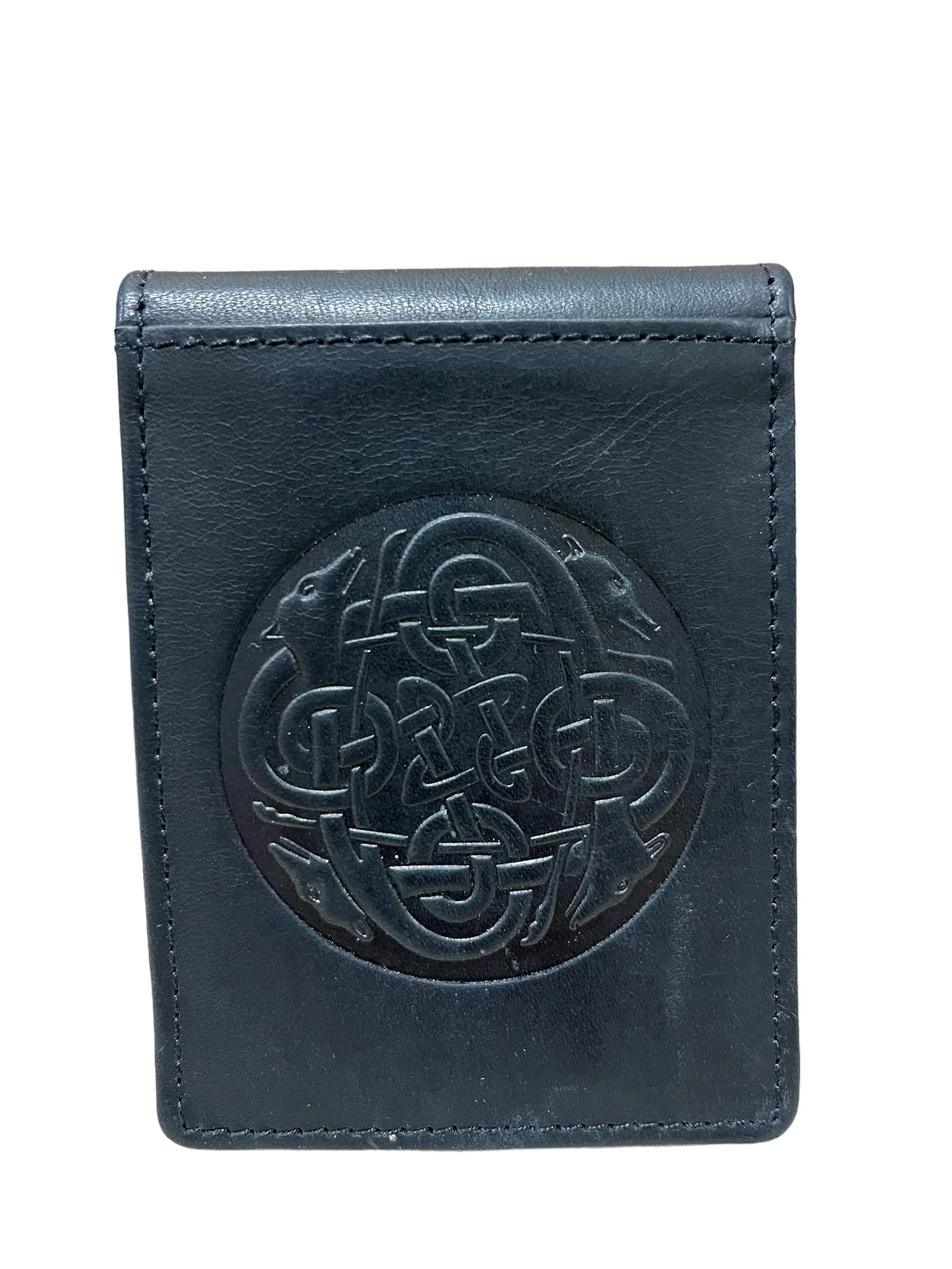 Celtic Hounds Leather Money Clip - Image 7