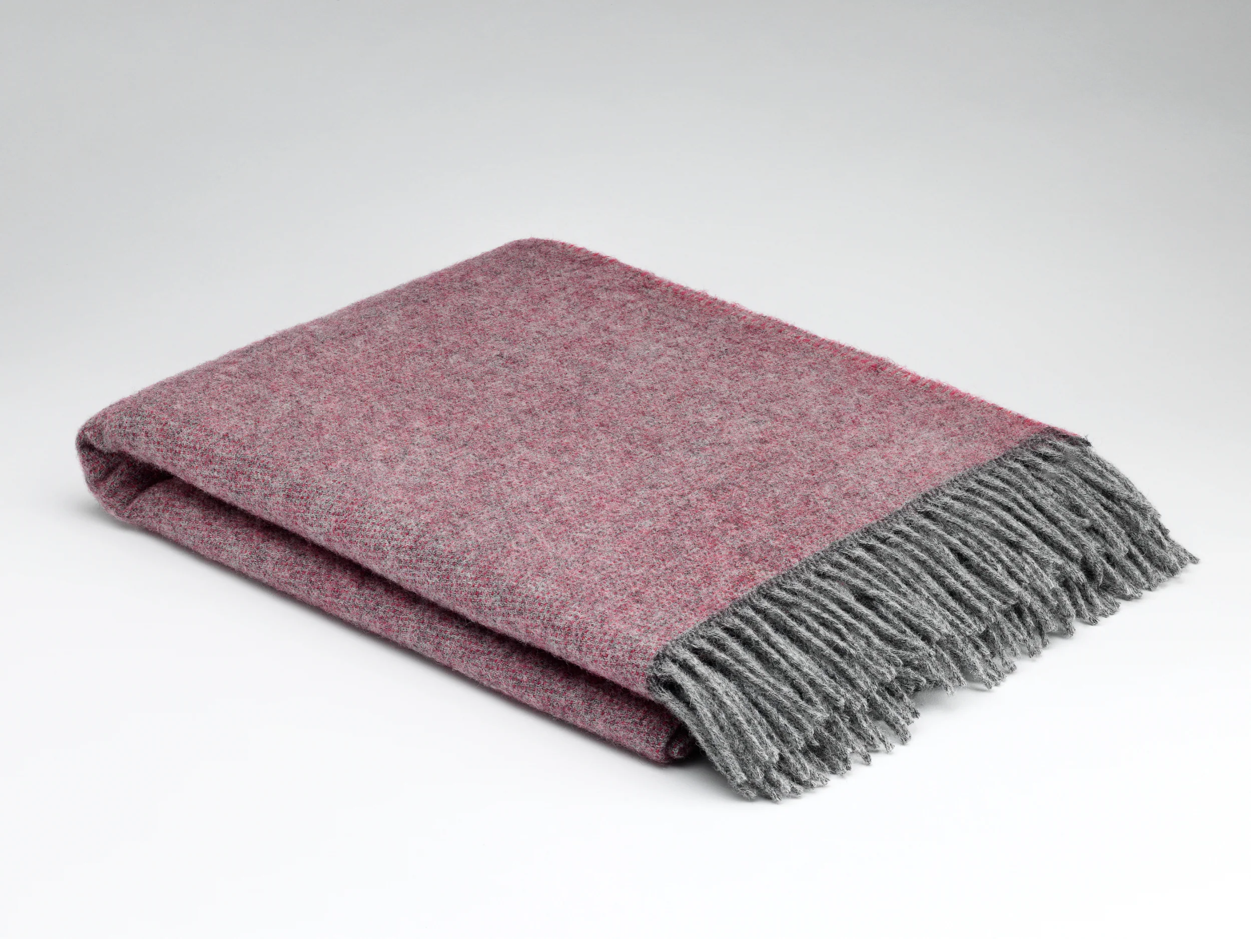 Cozy Rose Merino Wool Throw