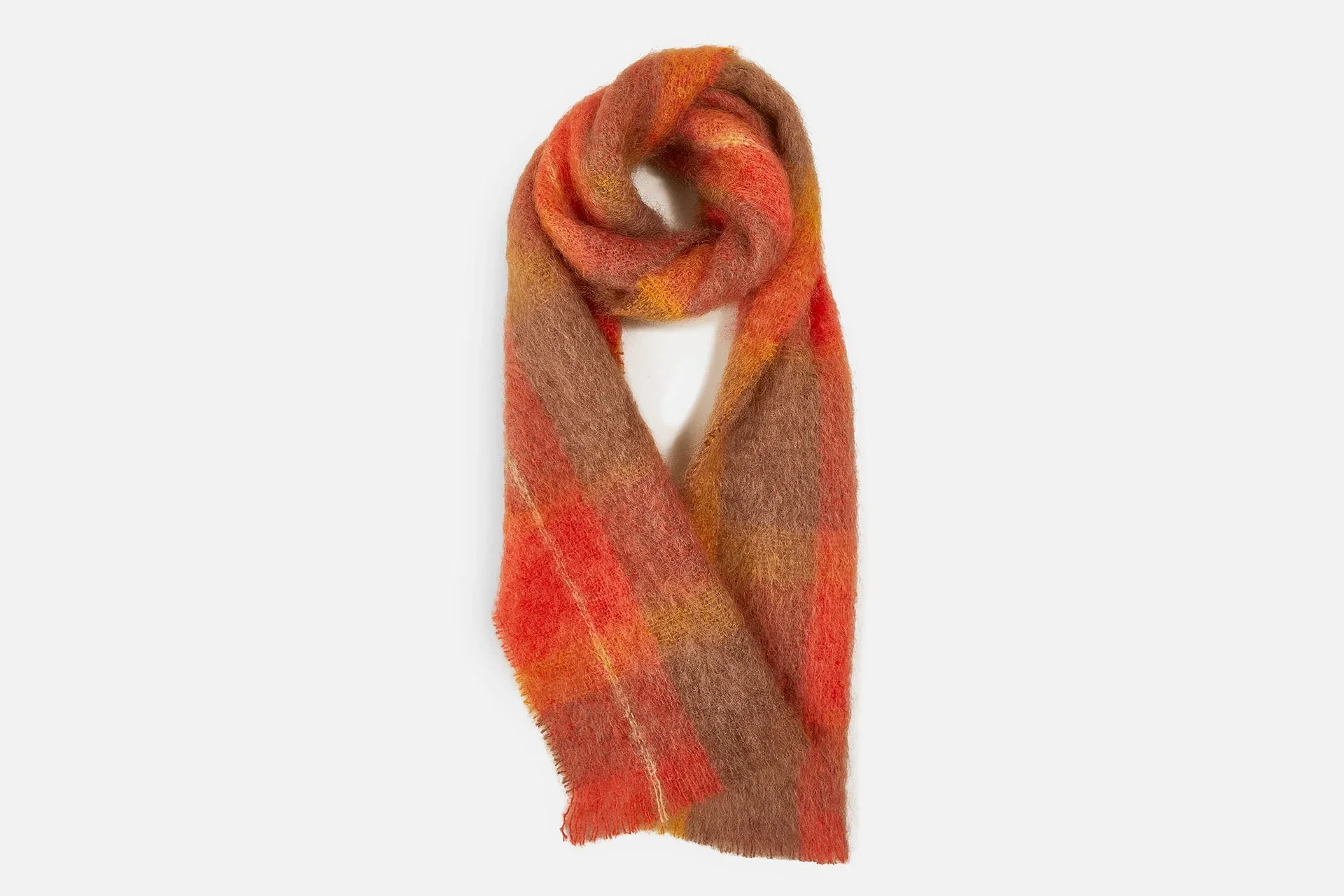 Cushendale 'Drumin' Check Mohair Scarf - Image 13