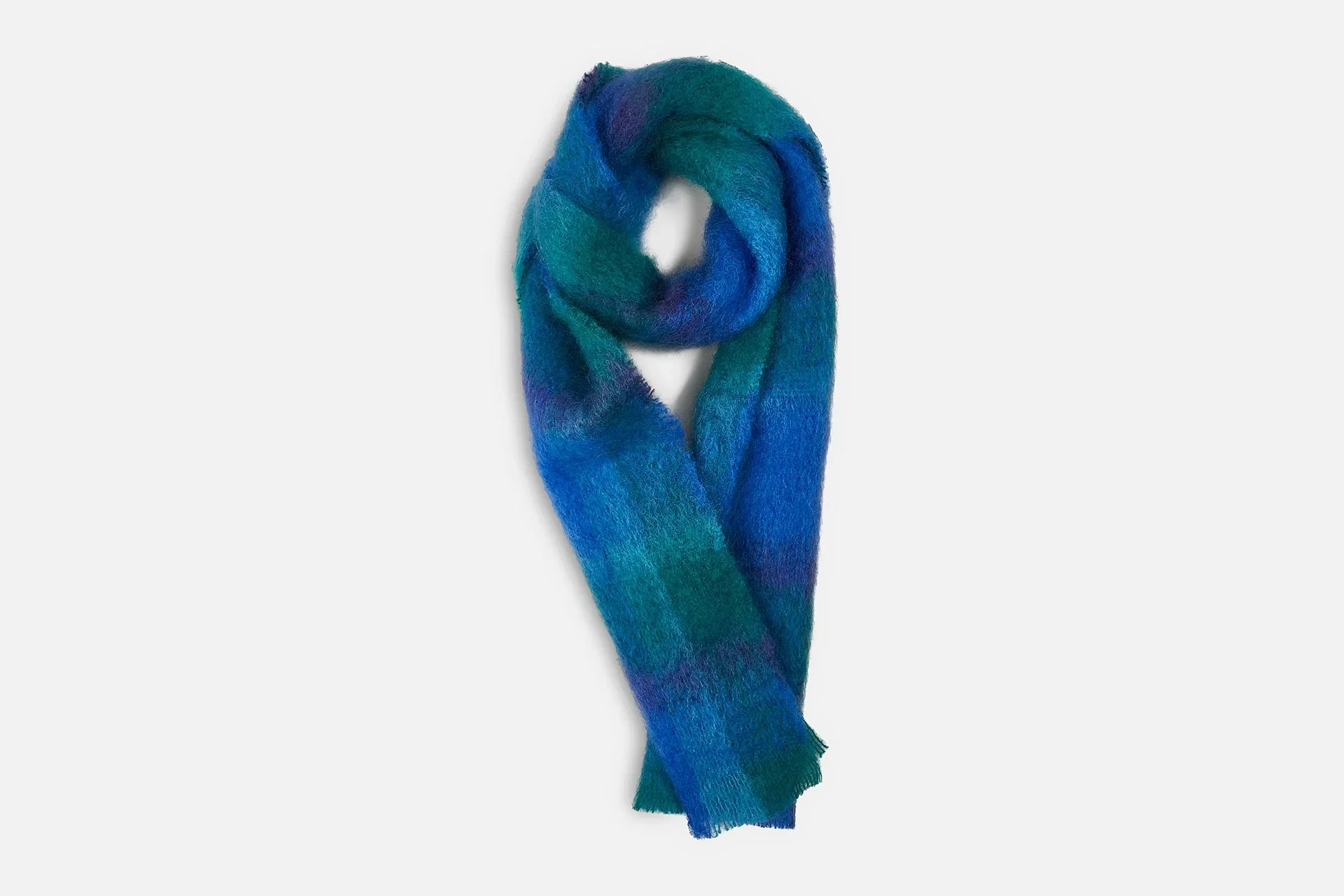 Cushendale 'Drumin' Check Mohair Scarf - Image 5