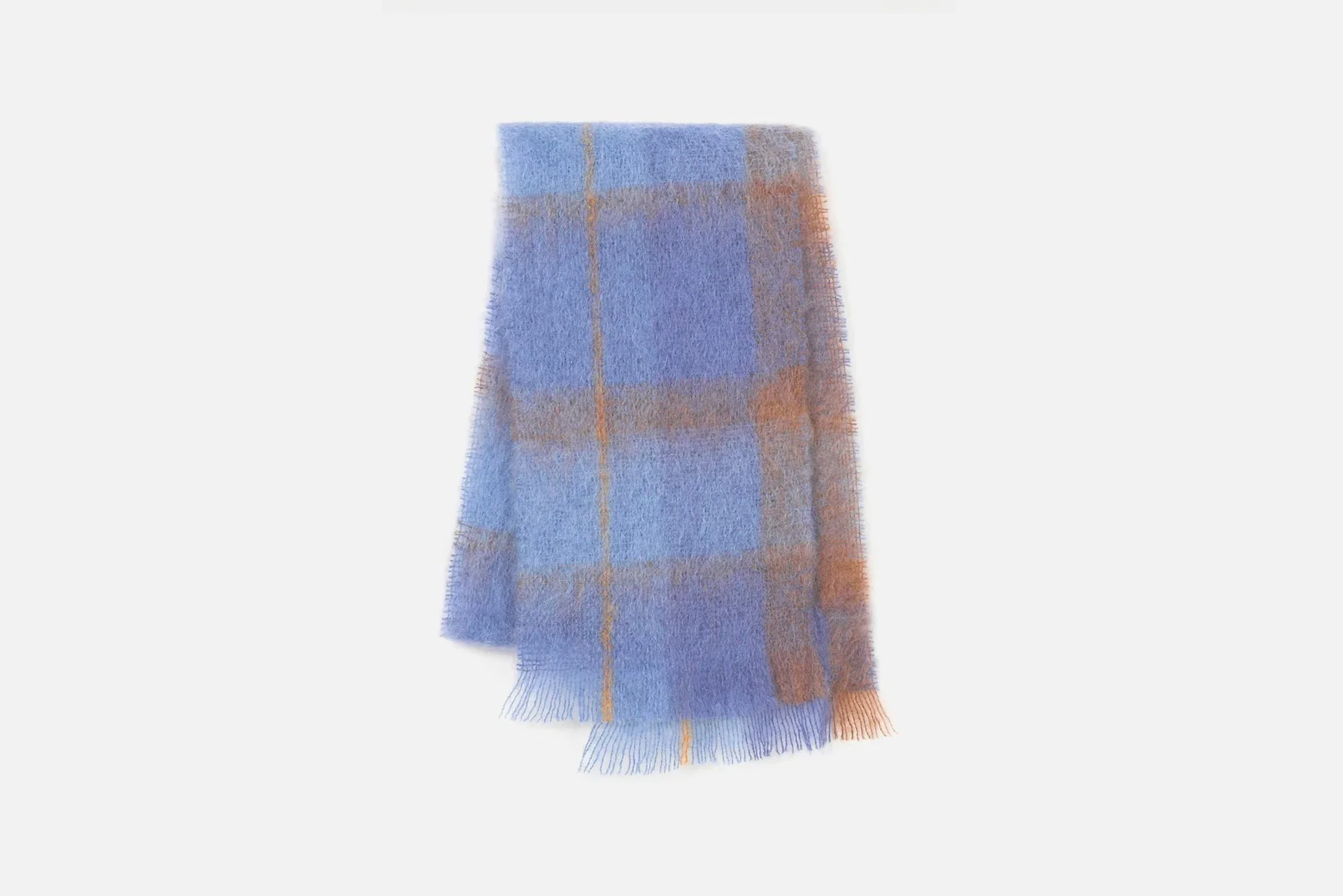 Cushendale 'Drumin' Check Mohair Scarf - Image 8
