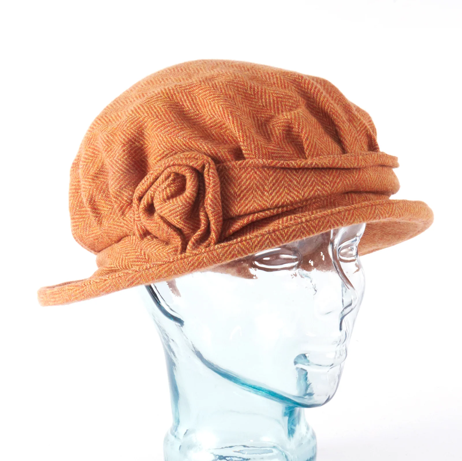 Downton Abbey Style Ladies Hat with Rose - Image 15