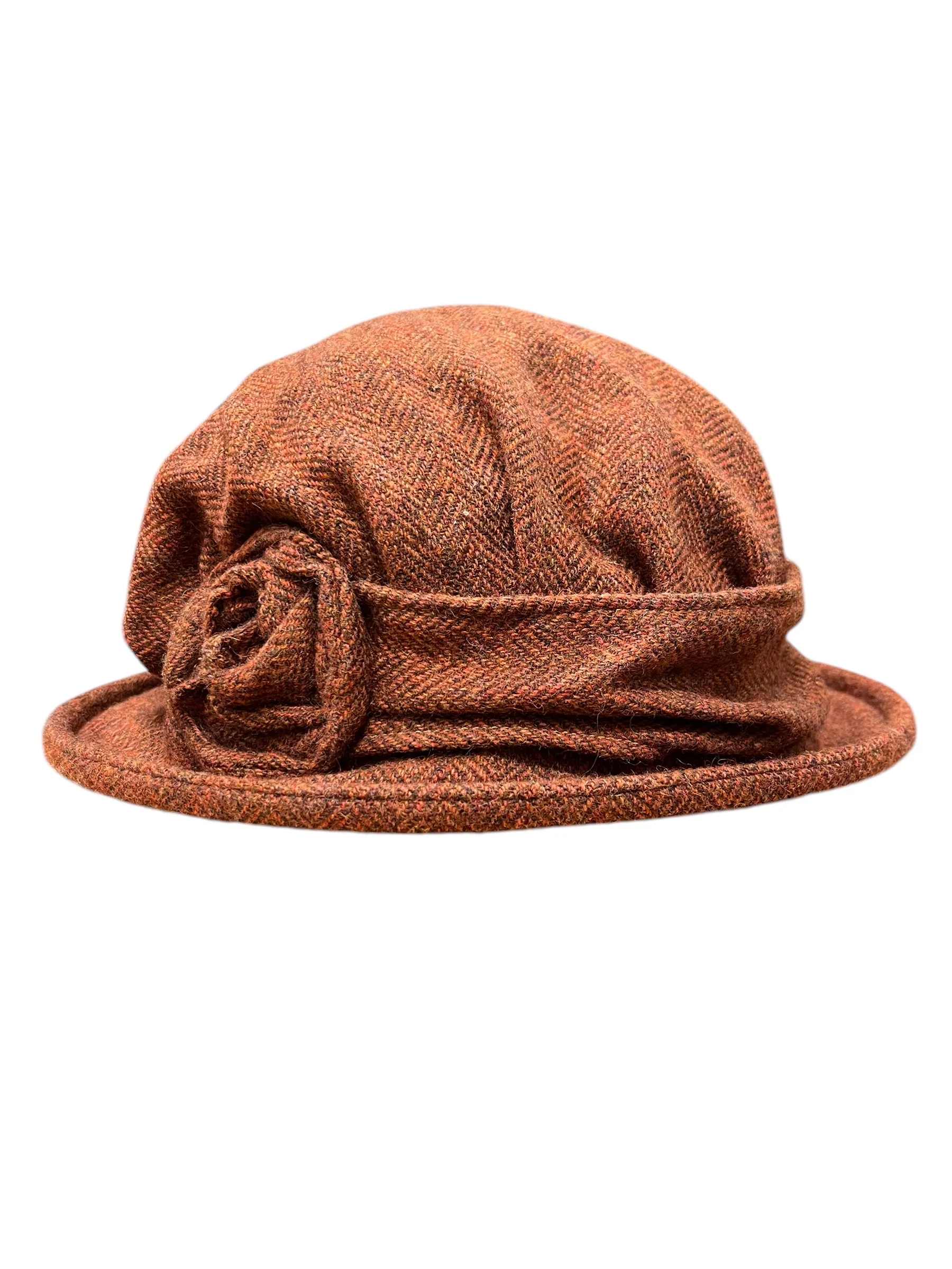 Downton Abbey Style Ladies Hat with Rose - Image 6