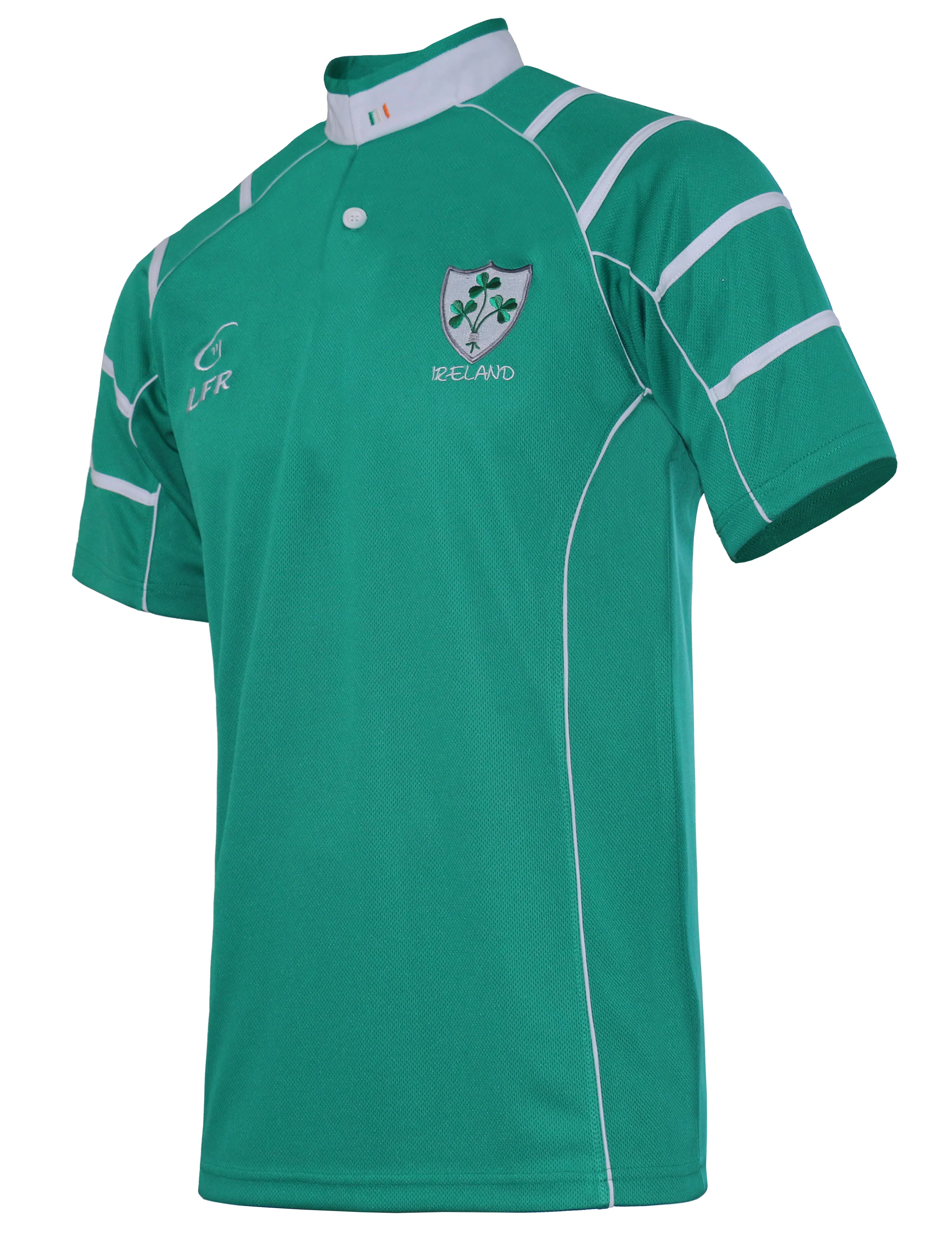 Emerald Green Ireland Breathable Rugby Jersey - Image 2