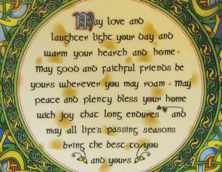 God Bless Our Home Irish Blessing Bone China 8" Plate - Image 2