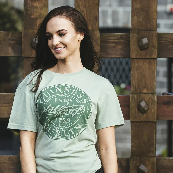 Guinness Green Bottle Cap Tee - Image 3