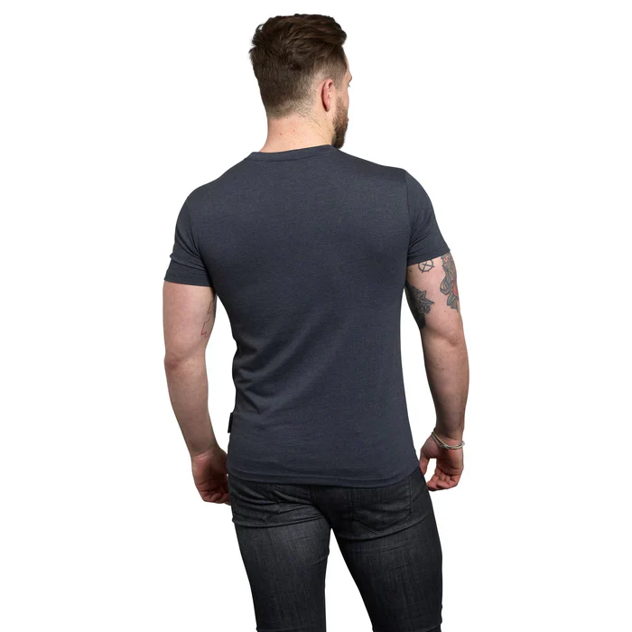 Guinness Navy Distressed Harp Logo Tee - Image 3