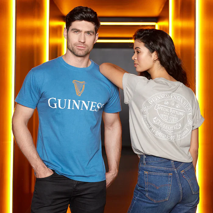 Guinness Premium Trademark Label Blue T-Shirt - Image 10