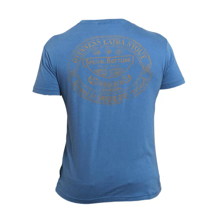 Guinness Premium Trademark Label Blue T-Shirt - Image 12