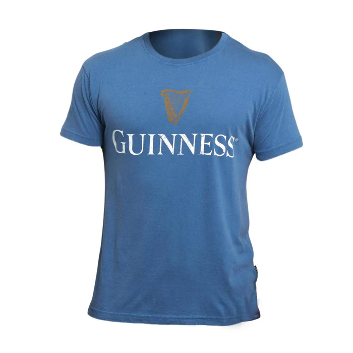 Guinness Premium Trademark Label Blue T-Shirt - Image 13