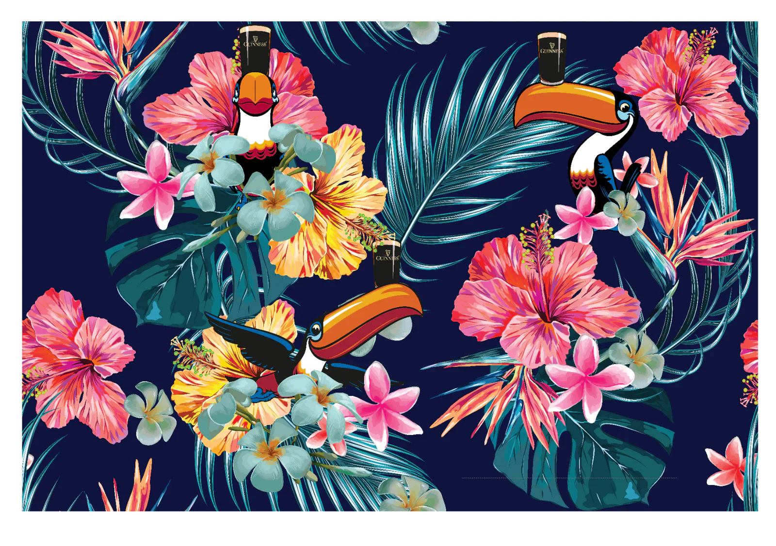 Guinness Toucan Hawaiian Shirt - Image 2