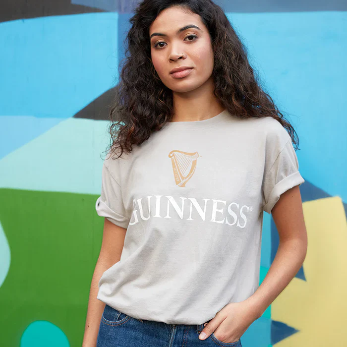 Guinness Trademark Label T-Shirt Beige - Image 11