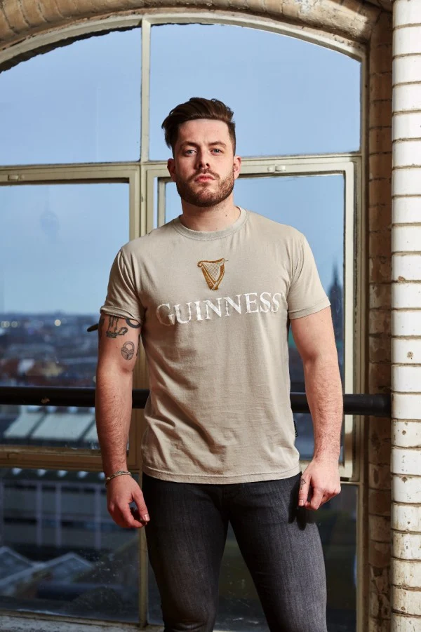 Guinness Trademark Label T-Shirt Beige - Image 2