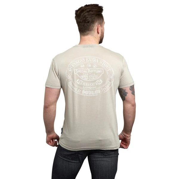 Guinness Trademark Label T-Shirt Beige - Image 4