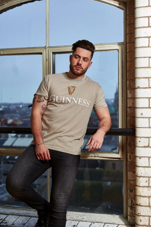 Guinness Trademark Label T-Shirt Beige - Image 5