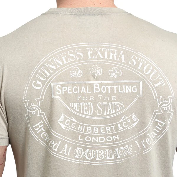 Guinness Trademark Label T-Shirt Beige - Image 6