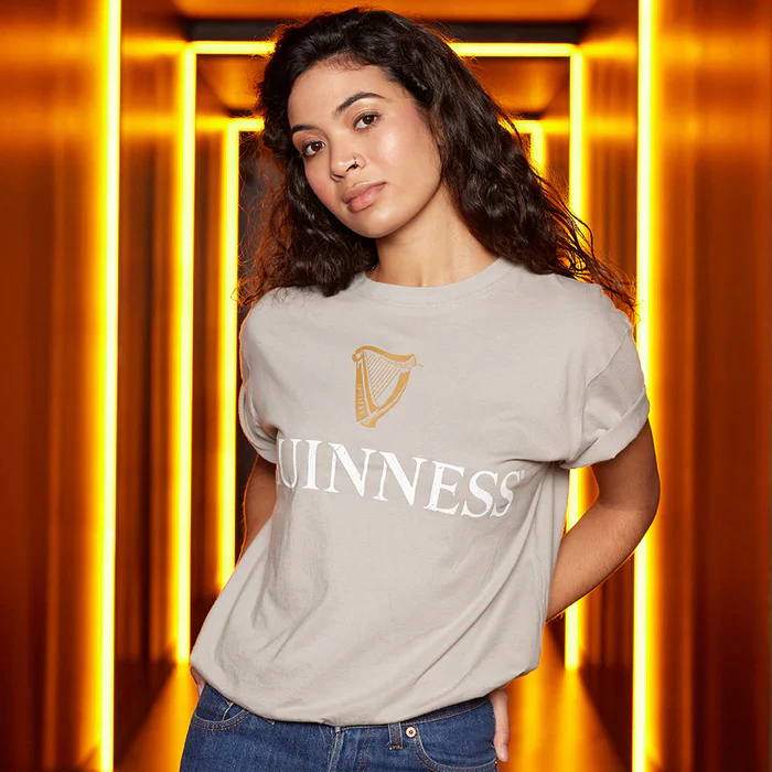 Guinness Trademark Label T-Shirt Beige - Image 9