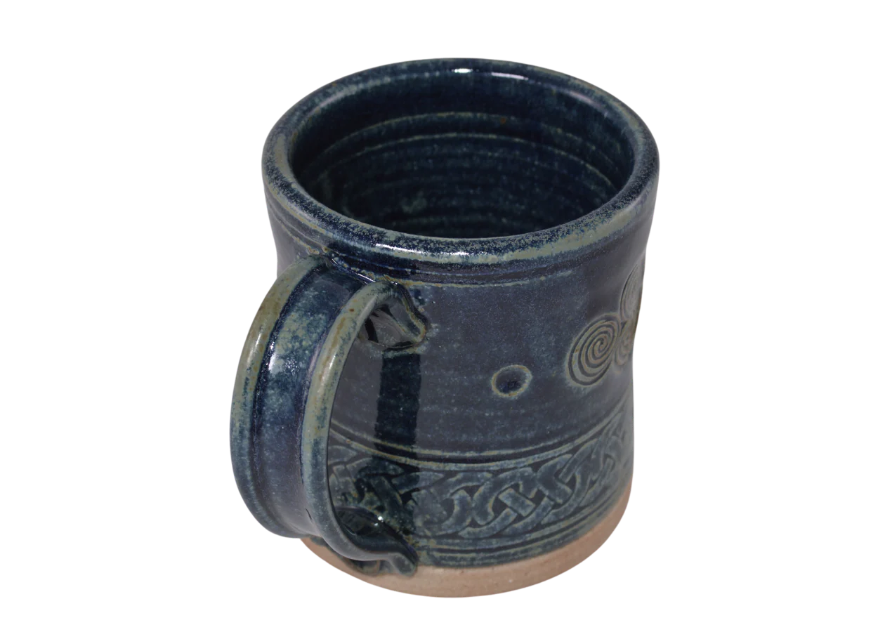 Hand Made Irish Pottery Celtic Knotwork Mugs - Image 2