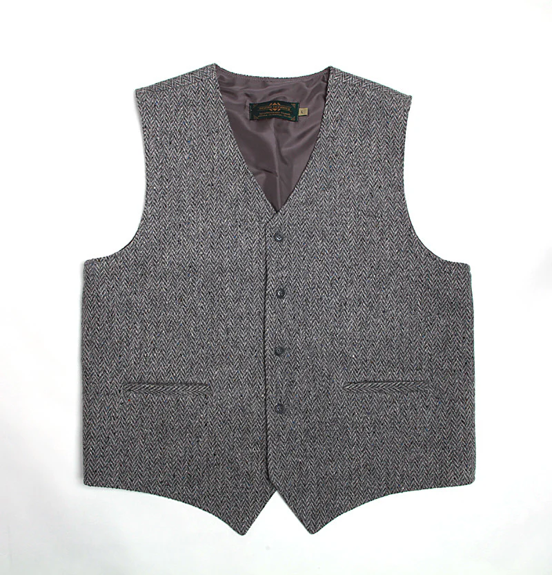 Handwoven Tweed Vest - Image 2