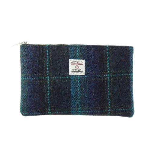 Harris Tweed 'Berneray' Medium Zip Pouch - Image 17
