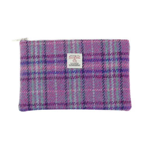 Harris Tweed 'Berneray' Medium Zip Pouch - Image 7