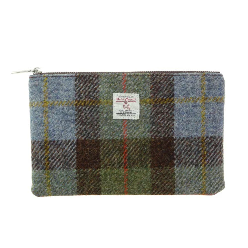 Harris Tweed 'Berneray' Medium Zip Pouch - Image 8