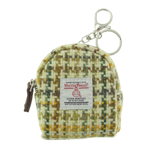 Harris Tweed 'Cava' Micro Bag Keyring - Image 3