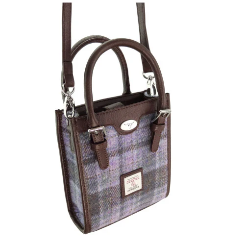 Harris Tweed 'Keltie' Tall Mini Tote Bag - Image 3