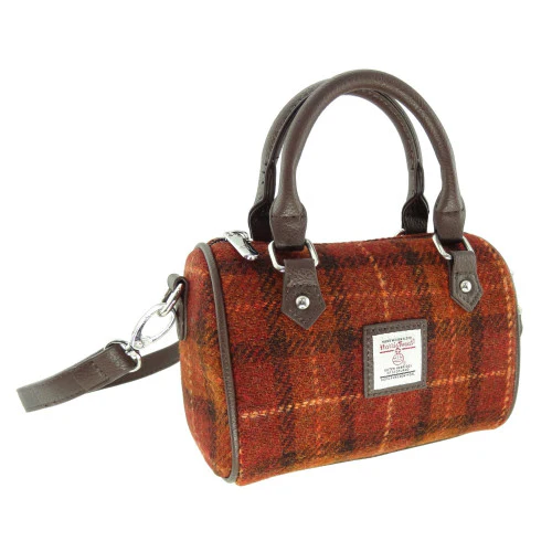 Harris Tweed Mini Bowling Bag - Image 10