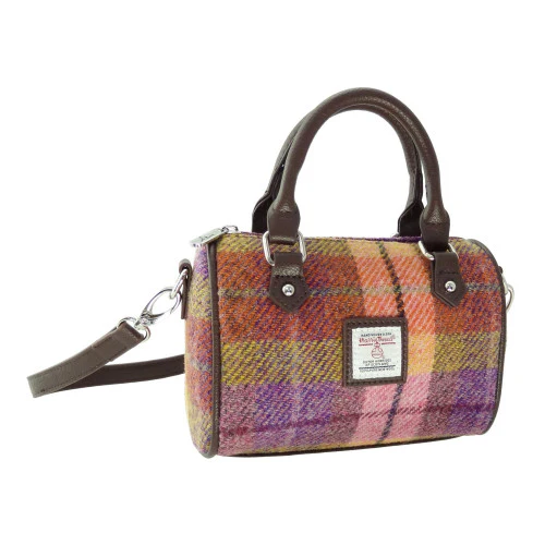 Harris Tweed Mini Bowling Bag - Image 11