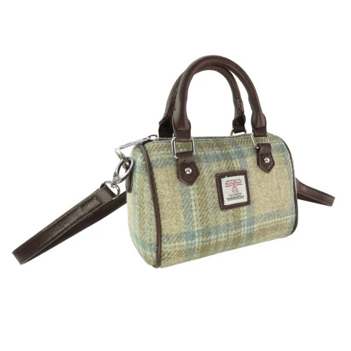 Harris Tweed Mini Bowling Bag - Image 12