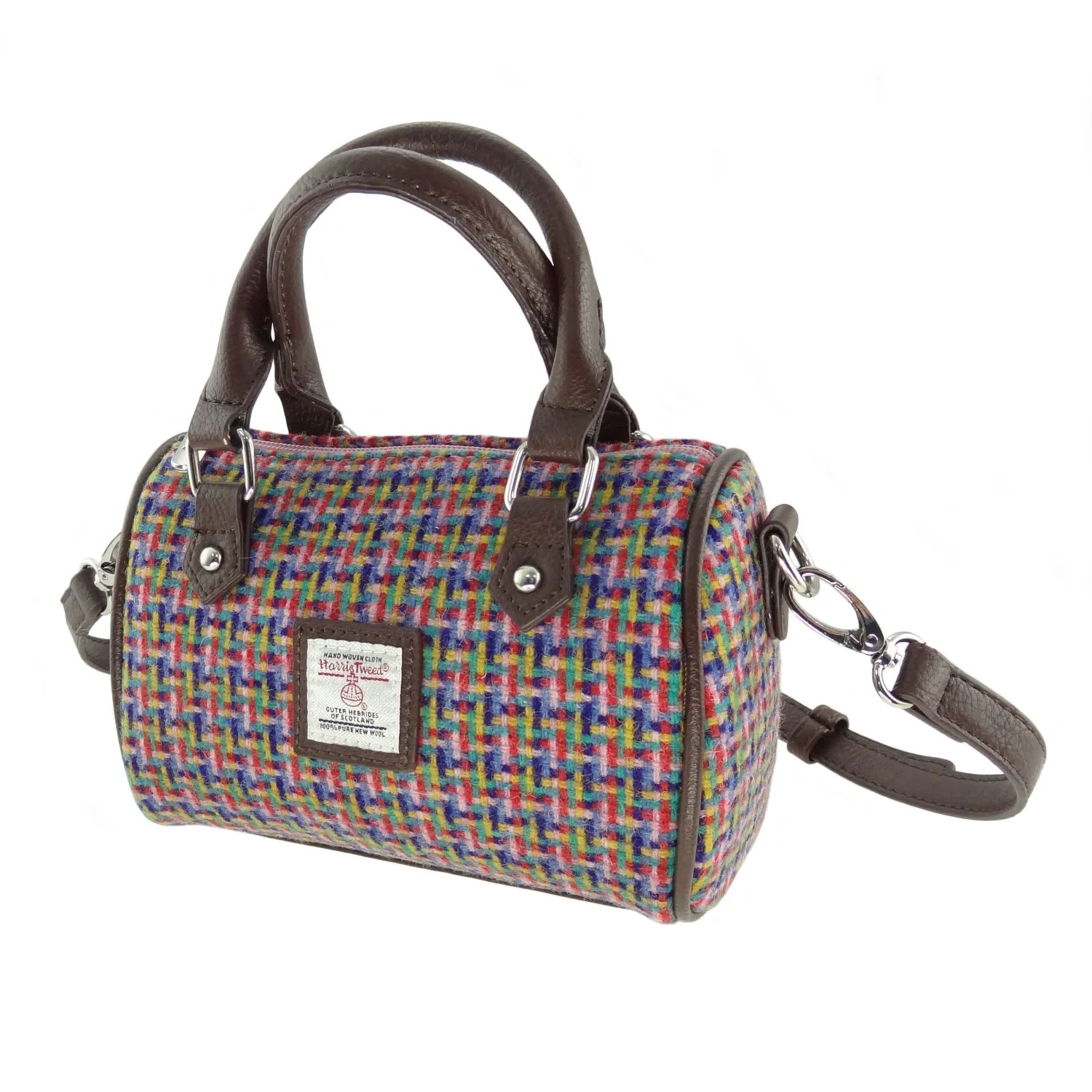 Harris Tweed Mini Bowling Bag - Image 35