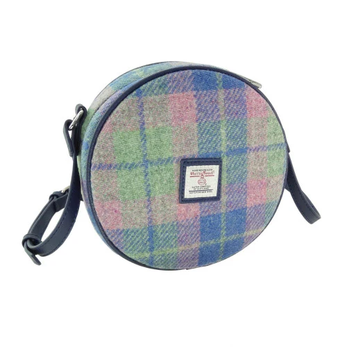 Harris Tweed Round Bag - Image 5