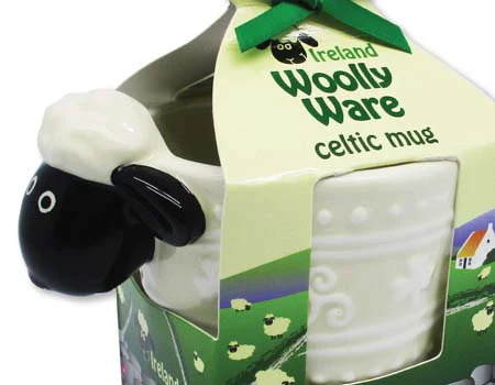 Irish Sheep Woolly Ware Celtic Mug - Image 2