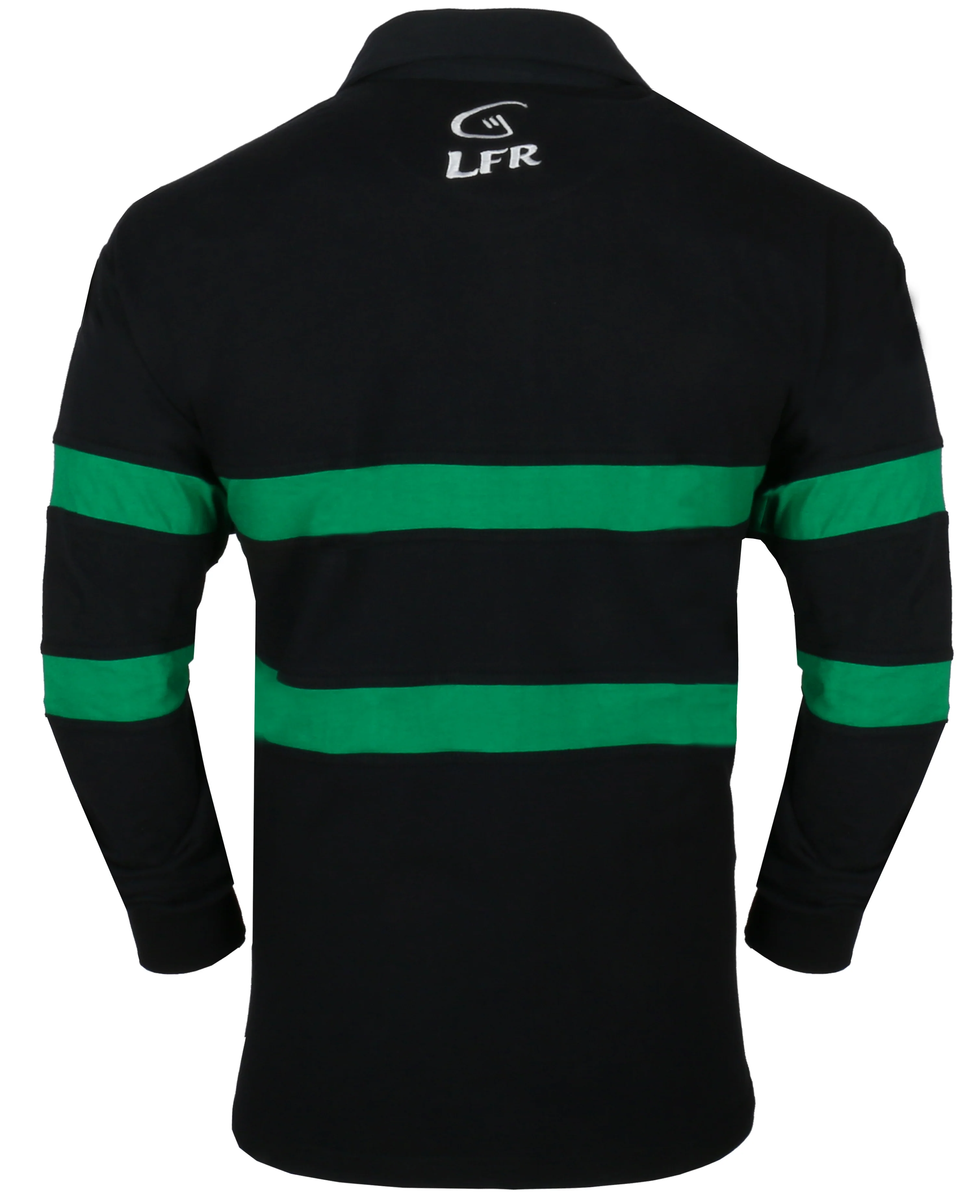 Ireland Shamrock Long Sleeve Striped Rugby Jersey - Image 2