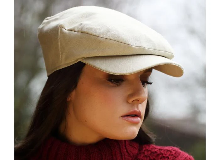 Irish Driving Cap - Linen - Image 3