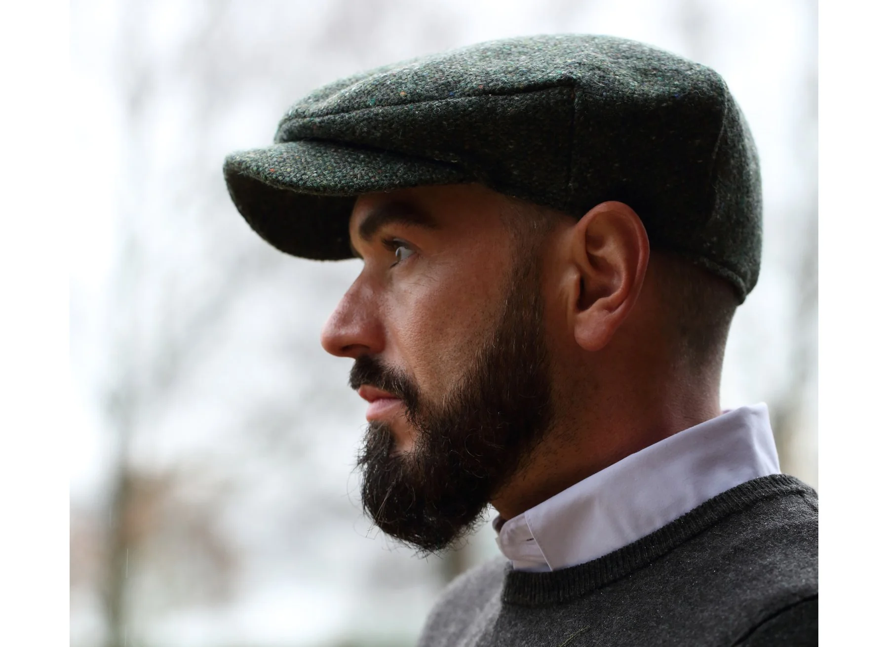 Irish Driving Cap - Tweed - Image 8