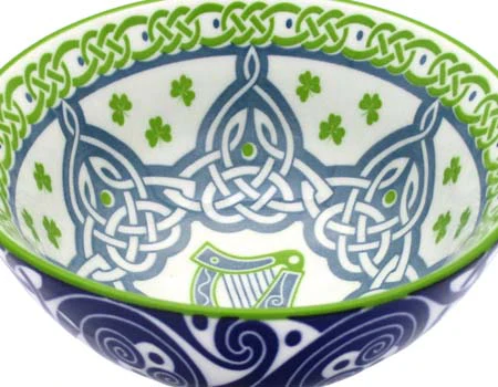 Irish Harp Ceramic Bowl - Image 2