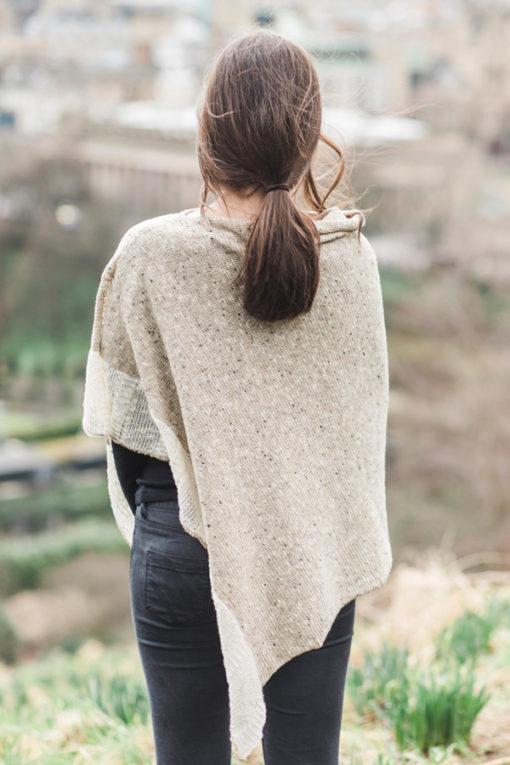 Irish Linen and Merino Wool Donegal Cape - Image 4