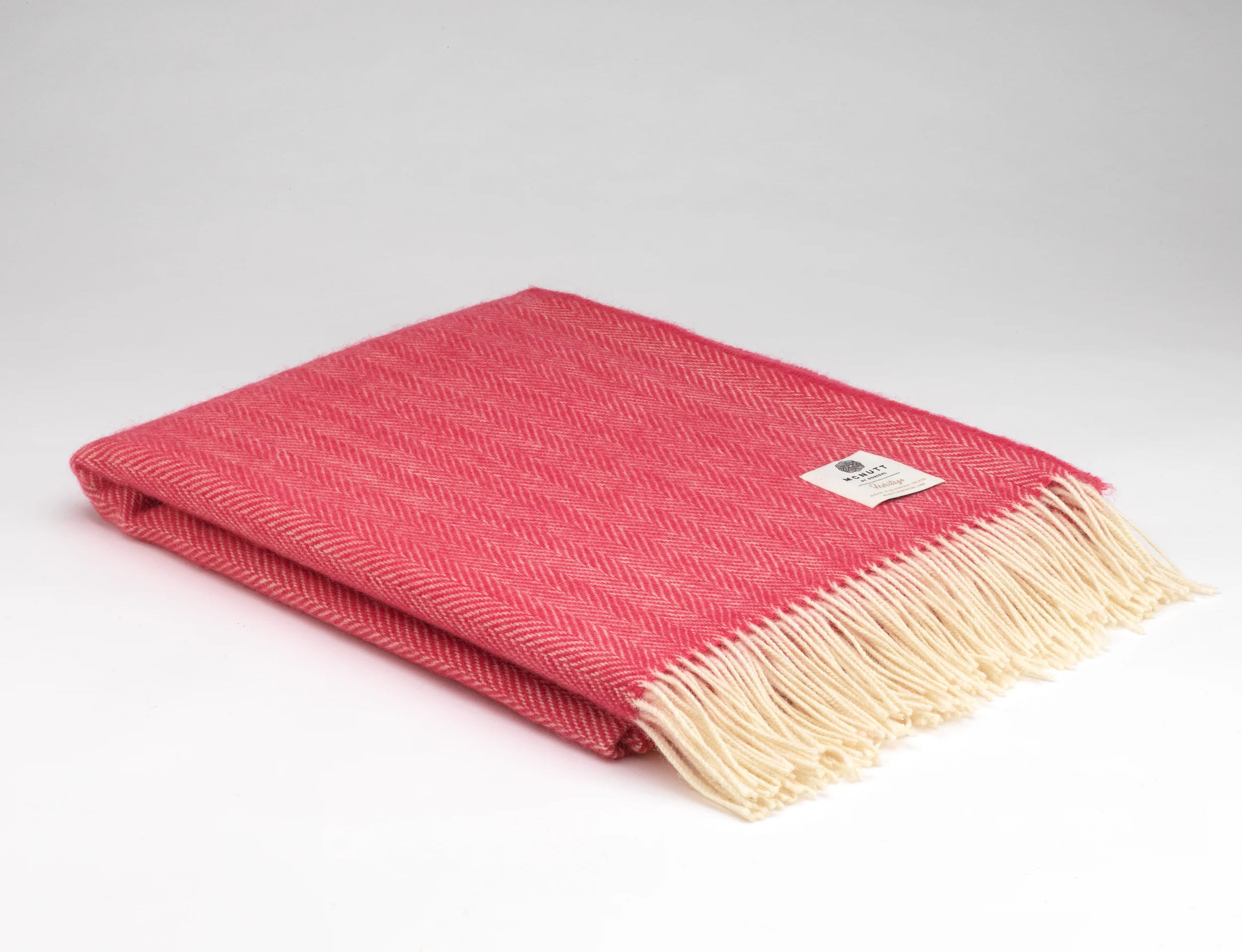 Irish Merino Wool Herringbone Throws