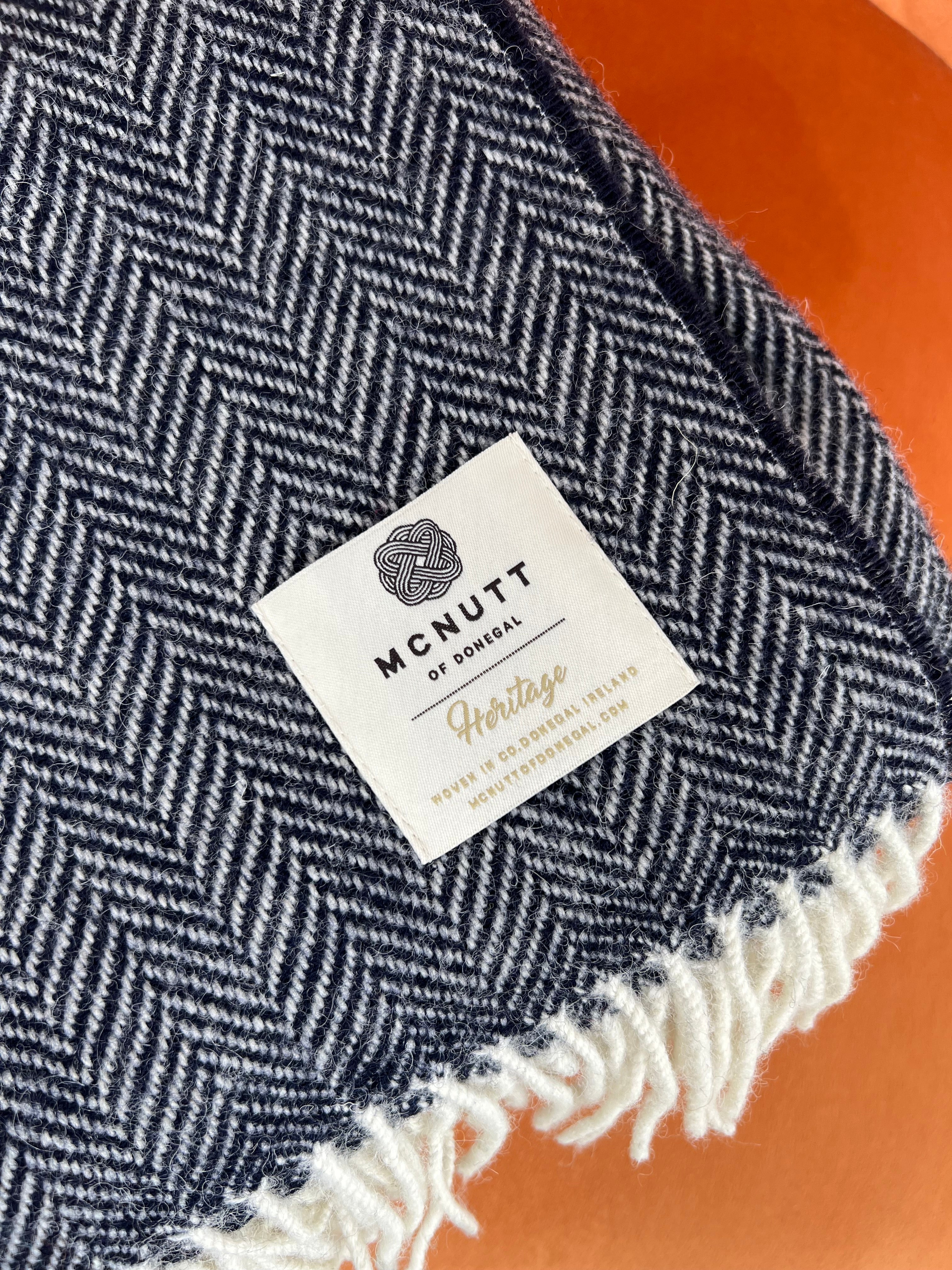 Irish Merino Wool Herringbone Throws - Image 10
