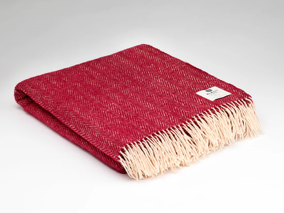 Irish Merino Wool Herringbone Throws - Image 14