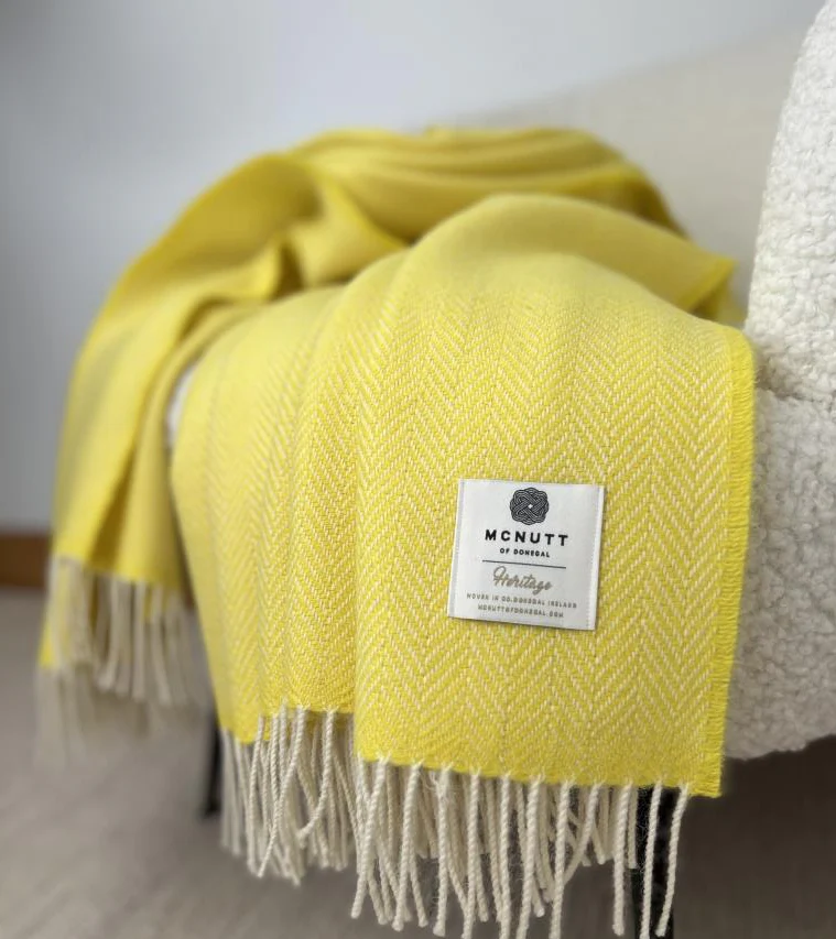Irish Merino Wool Herringbone Throws - Image 17